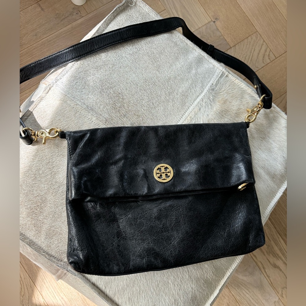 Tory Burch Black Leather Crossbody Bag